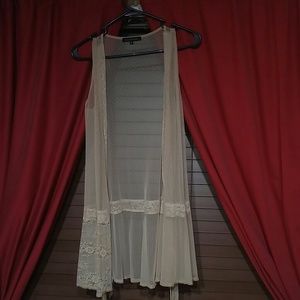 Boho lace over top.